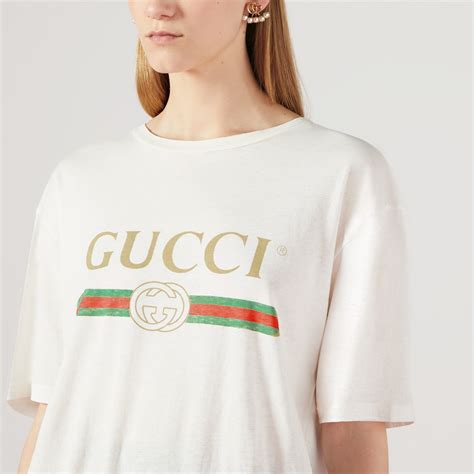 gucci red white t shirt|gucci white t shirt women's.